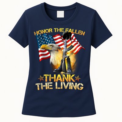 Honor The Fallen Thank The Living Womens T-Shirt