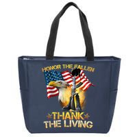 Honor The Fallen Thank The Living Zip Tote Bag