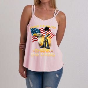 Honor The Fallen Thank The Living Women's Strappy Tank