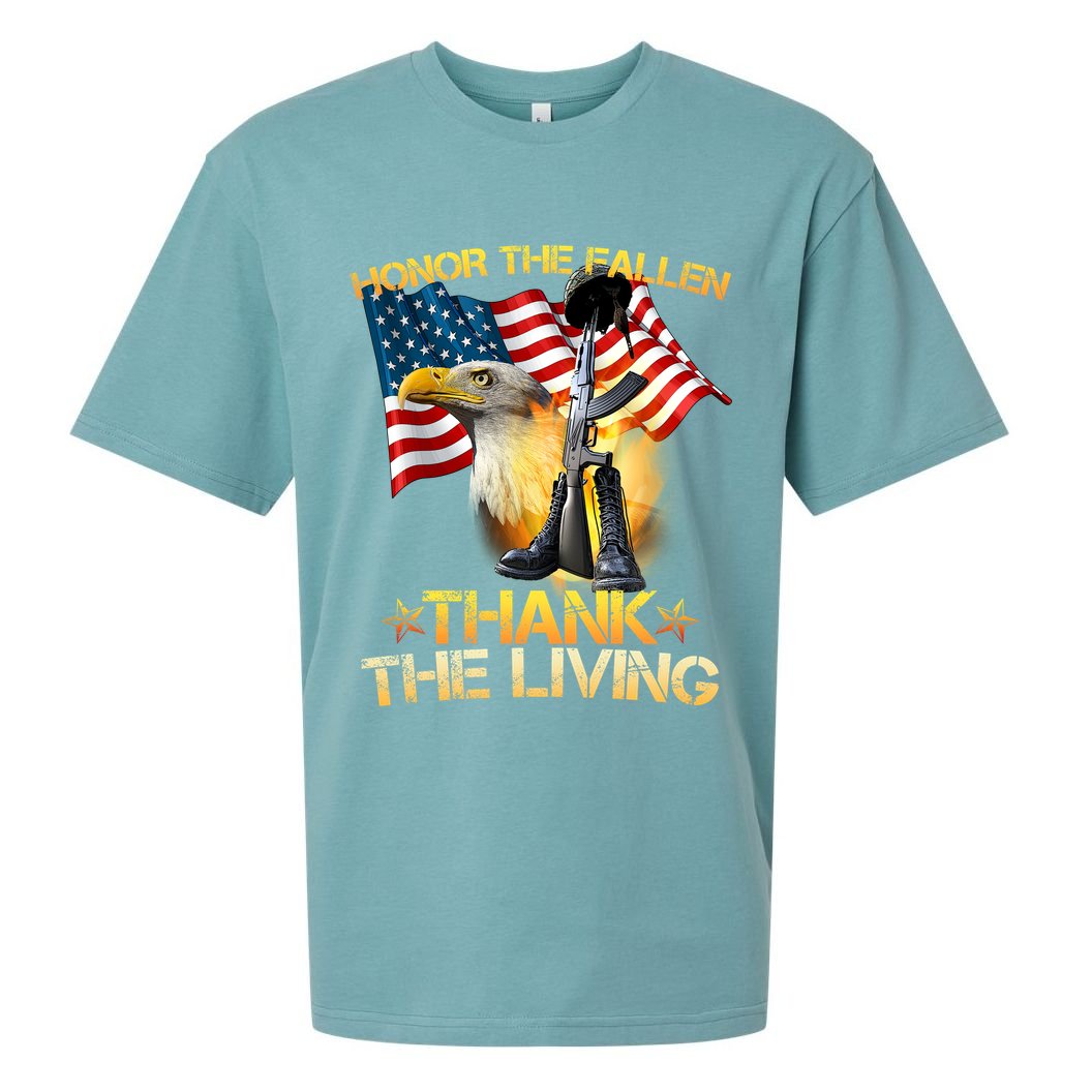 Honor The Fallen Thank The Living Sueded Cloud Jersey T-Shirt