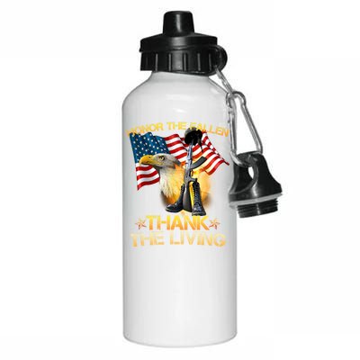 Honor The Fallen Thank The Living Aluminum Water Bottle 