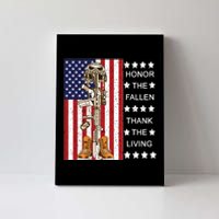 Honor The Fallen Thank The Living Memorial Day Veteran Canvas