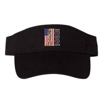 Honor The Fallen Thank The Living Memorial Day Veteran Visor