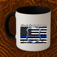 Honor The Lives That Protect Yours Blue Lives Matter Mug