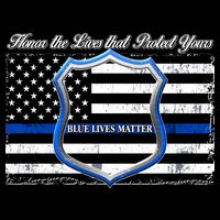 Honor The Lives That Protect Yours Blue Lives Matter Mug
