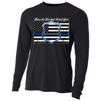 Honor The Lives That Protect Yours Blue Lives Matter Cooling Performance Long Sleeve Crew