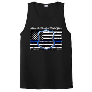 Honor The Lives That Protect Yours Blue Lives Matter PosiCharge Competitor Tank