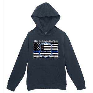 Honor The Lives That Protect Yours Blue Lives Matter Urban Pullover Hoodie