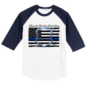 Honor The Lives That Protect Yours Blue Lives Matter Baseball Sleeve Shirt