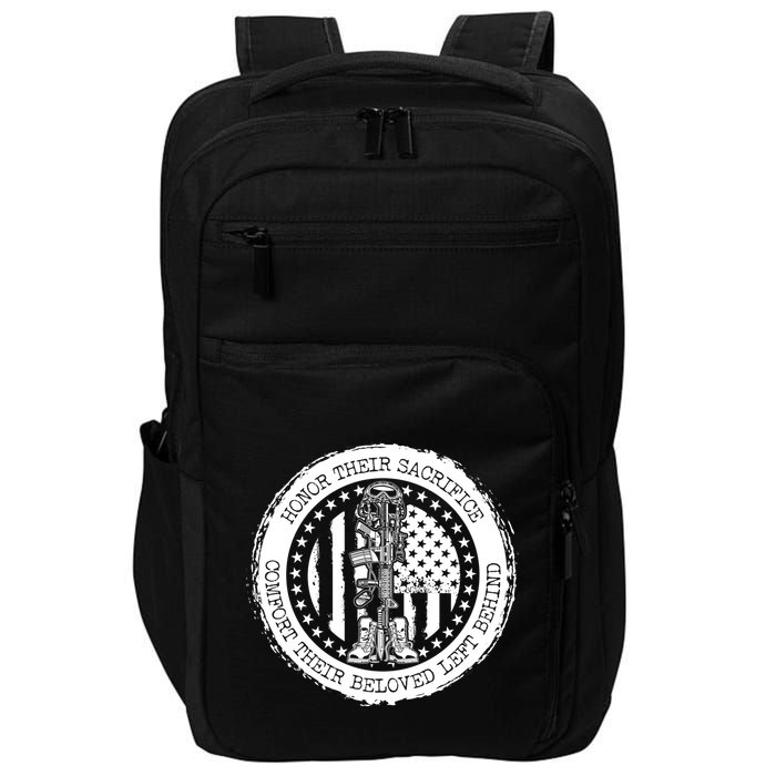 Honor Their Sacrifice Comfort Their Beloved Left Behind Impact Tech Backpack