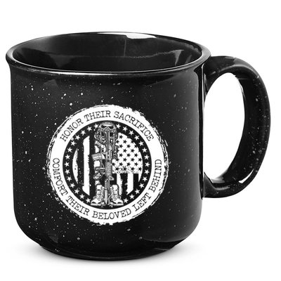 Honor Their Sacrifice Comfort Their Beloved Left Behind 15oz Campfire Ceramic Mug