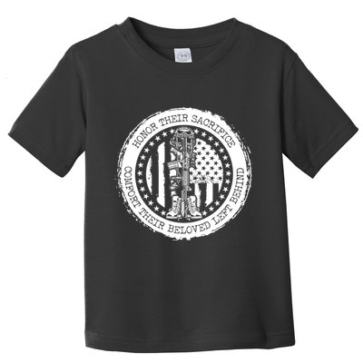 Honor Their Sacrifice Comfort Their Beloved Left Behind Toddler T-Shirt