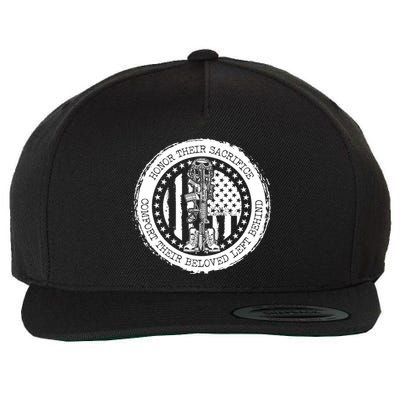 Honor Their Sacrifice Comfort Their Beloved Left Behind Wool Snapback Cap
