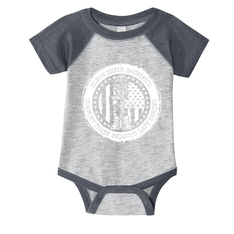 Honor Their Sacrifice Comfort Their Beloved Left Behind Infant Baby Jersey Bodysuit