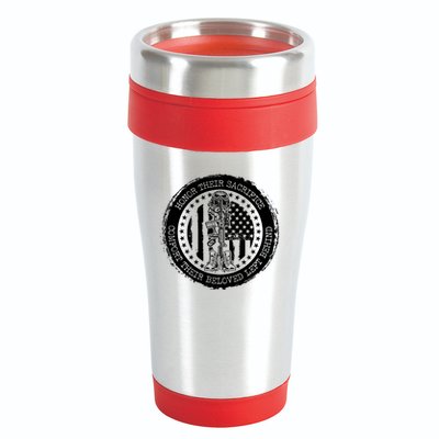 Honor Their Sacrifice Comfort Their Beloved Left Behind 16oz Travel Tumbler