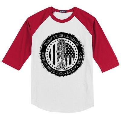 Honor Their Sacrifice Comfort Their Beloved Left Behind Kids Colorblock Raglan Jersey