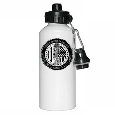 Honor Their Sacrifice Comfort Their Beloved Left Behind Aluminum Water Bottle 