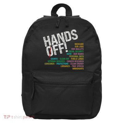Hands Off Our Freedoms Protect What Matters 16 in Basic Backpack