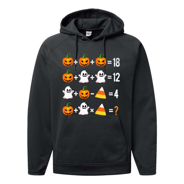 Halloween Order Of Operations Math Halloween Teacher Pumpkin Performance Fleece Hoodie