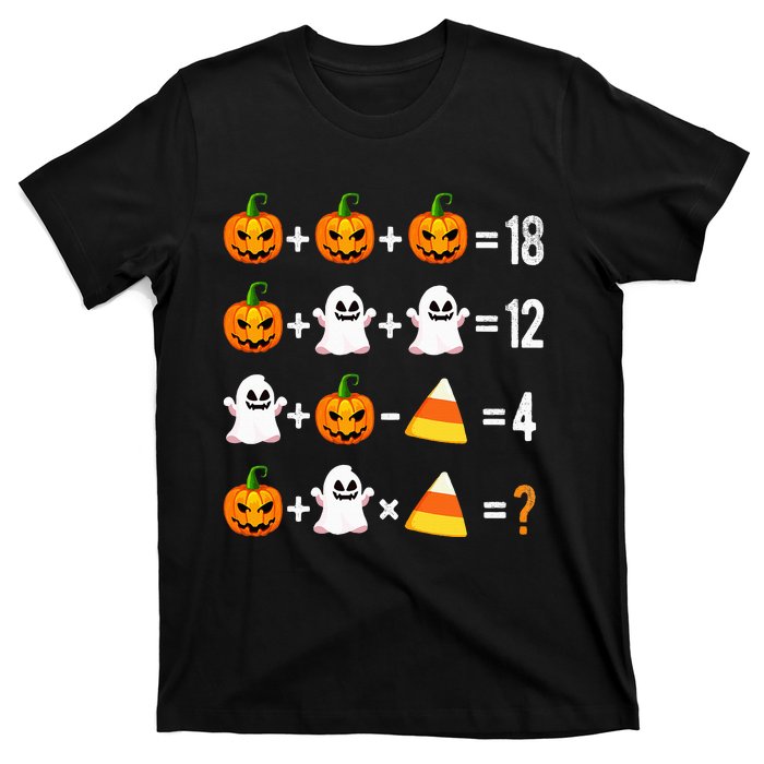 Halloween Order Of Operations Math Halloween Teacher Pumpkin T-Shirt