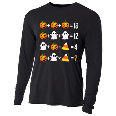 Halloween Order Of Operations Math Halloween Teacher Pumpkin Cooling Performance Long Sleeve Crew