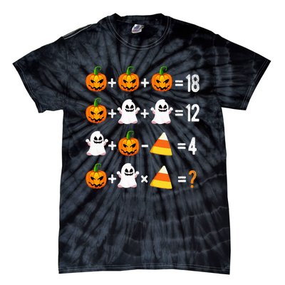 Halloween Order Of Operations Math Halloween Teacher Pumpkin Tie-Dye T-Shirt