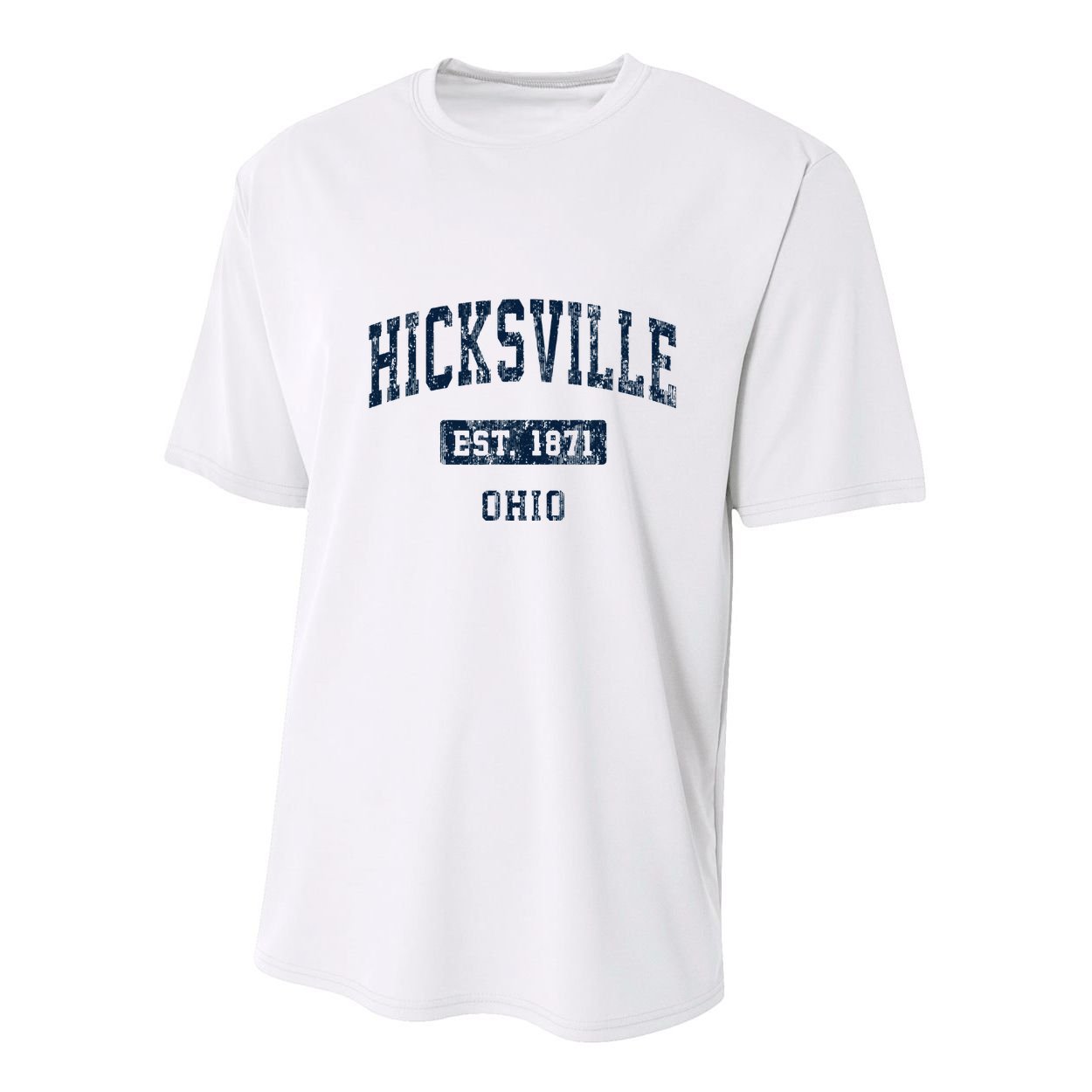 Hicksville Ohio Oh Vintage Sports Established Youth Performance Sprint T-Shirt