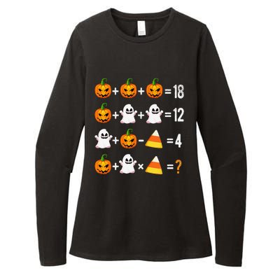 Halloween Order Of Operations Math Halloween Teacher Pumpkin Womens CVC Long Sleeve Shirt