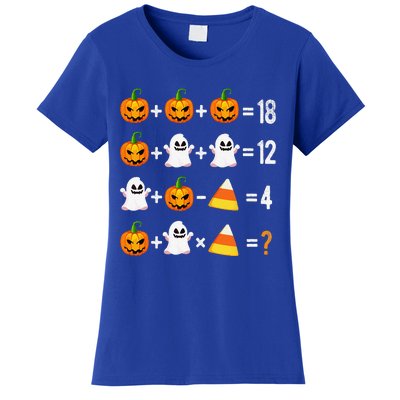 Halloween Order Of Operations Math Halloween Teacher Pumpkin Women's T-Shirt