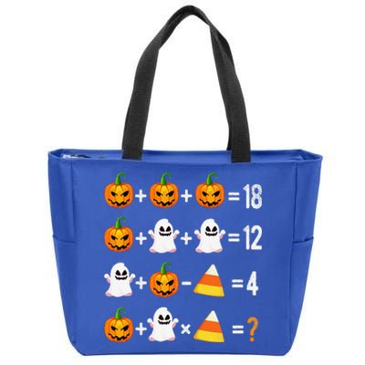 Halloween Order Of Operations Math Halloween Teacher Pumpkin Zip Tote Bag