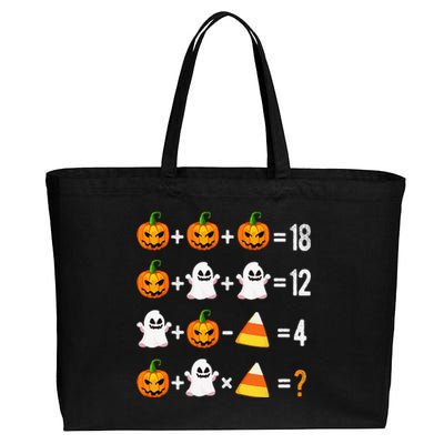 Halloween Order Of Operations Math Halloween Teacher Pumpkin Cotton Canvas Jumbo Tote