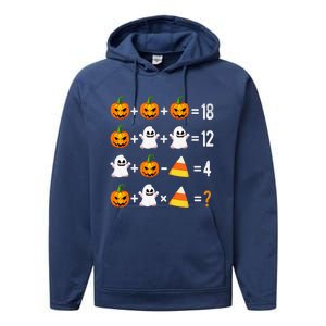 Halloween Order Of Operations Math Halloween Teacher Pumpkin Performance Fleece Hoodie