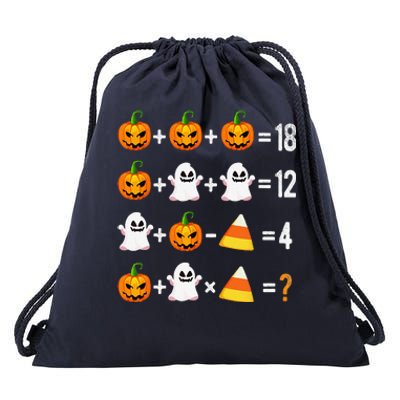 Halloween Order Of Operations Math Halloween Teacher Pumpkin Drawstring Bag