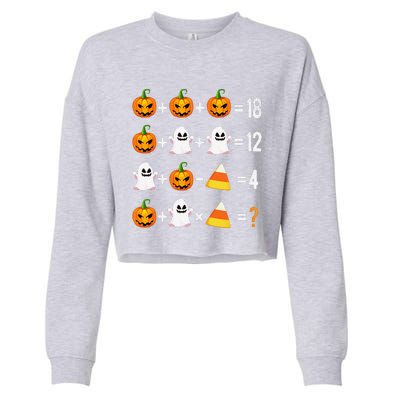 Halloween Order Of Operations Math Halloween Teacher Pumpkin Cropped Pullover Crew