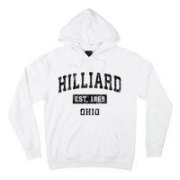 Hilliard Ohio Oh Vintage Established Sports Design Print Hoodie