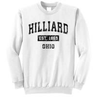 Hilliard Ohio Oh Vintage Established Sports Design Print Sweatshirt