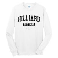 Hilliard Ohio Oh Vintage Established Sports Design Print Tall Long Sleeve T-Shirt