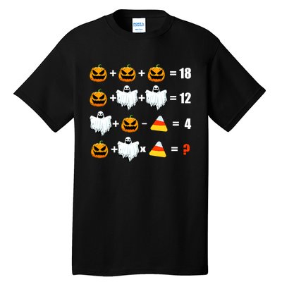 Halloween Order of Operations Math Halloween Teacher pumpkin Tall T-Shirt