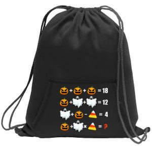 Halloween Order of Operations Math Halloween Teacher pumpkin Sweatshirt Cinch Pack Bag