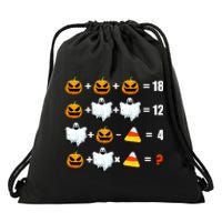 Halloween Order of Operations Math Halloween Teacher pumpkin Drawstring Bag