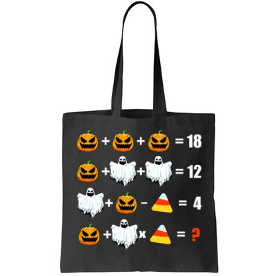 Halloween Order of Operations Math Halloween Teacher pumpkin Tote Bag