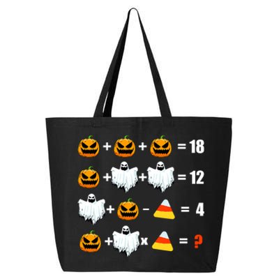 Halloween Order of Operations Math Halloween Teacher pumpkin 25L Jumbo Tote