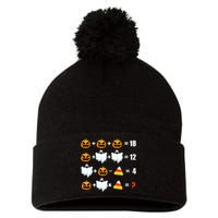 Halloween Order of Operations Math Halloween Teacher pumpkin Pom Pom 12in Knit Beanie