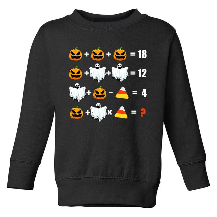 Halloween Order of Operations Math Halloween Teacher pumpkin Toddler Sweatshirt