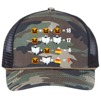 Halloween Order of Operations Math Halloween Teacher pumpkin Retro Rope Trucker Hat Cap