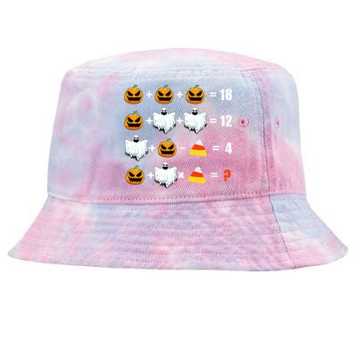 Halloween Order of Operations Math Halloween Teacher pumpkin Tie-Dyed Bucket Hat