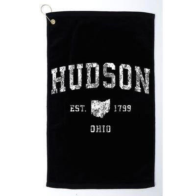 Hudson Ohio Oh Vintage Athletic Sports Design Golf Towel