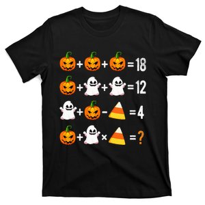 Halloween Order Of Operations Math Halloween Teacher Pumpkin T-Shirt