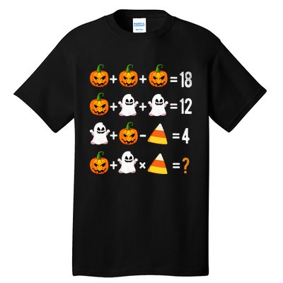 Halloween Order Of Operations Math Halloween Teacher Pumpkin Tall T-Shirt