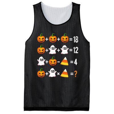 Halloween Order Of Operations Math Halloween Teacher Pumpkin Mesh Reversible Basketball Jersey Tank